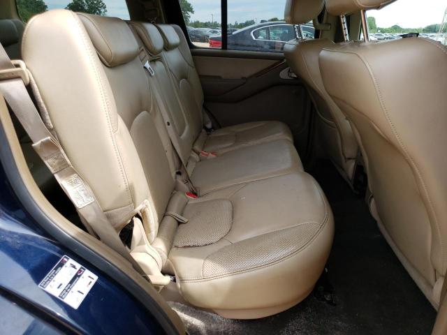 5N1AR18W16C604748 - 2006 NISSAN PATHFINDER LE BLUE photo 11