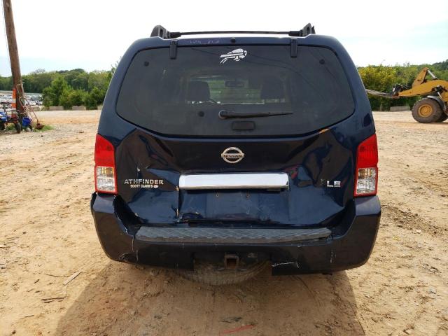 5N1AR18W16C604748 - 2006 NISSAN PATHFINDER LE BLUE photo 6