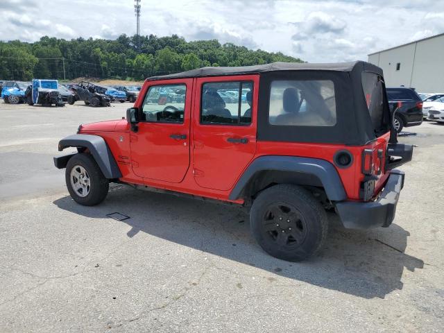 1C4BJWDG9GL302542 - 2016 JEEP WRANGLER U SPORT Червоний фото 2