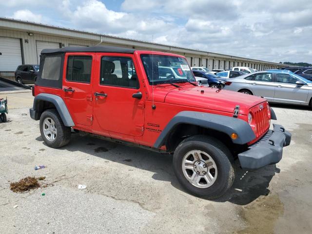 1C4BJWDG9GL302542 - 2016 JEEP WRANGLER U SPORT Червоний фото 4