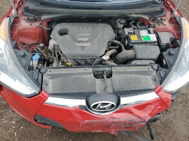 KMHTC6AD5DU165853 - 2013 HYUNDAI VELOSTER RED photo 11