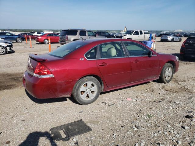 2G1WT57K691117887 - 2009 CHEVROLET IMPALA 1LT MAROON photo 3