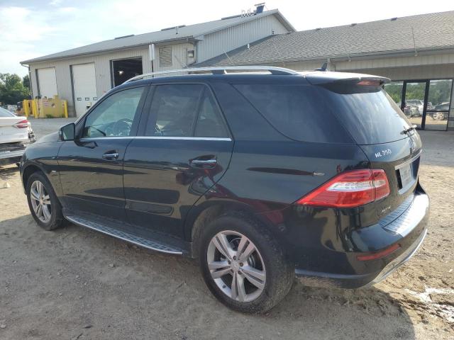 4JGDA5HB5CA027352 - 2012 MERCEDES-BENZ ML 350 4MATIC BLACK photo 2