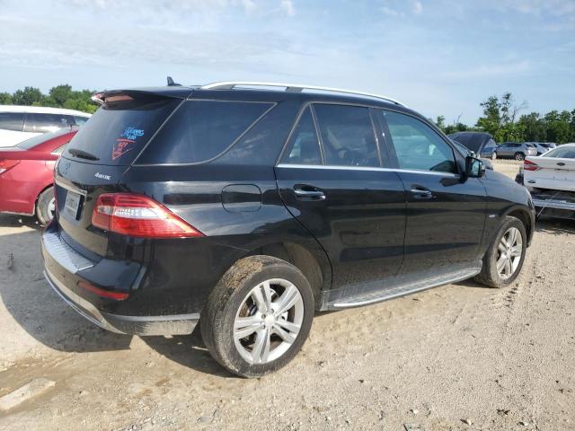 4JGDA5HB5CA027352 - 2012 MERCEDES-BENZ ML 350 4MATIC BLACK photo 3