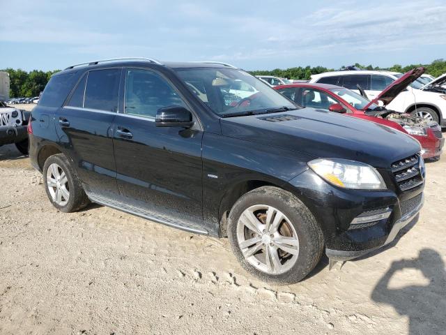 4JGDA5HB5CA027352 - 2012 MERCEDES-BENZ ML 350 4MATIC BLACK photo 4
