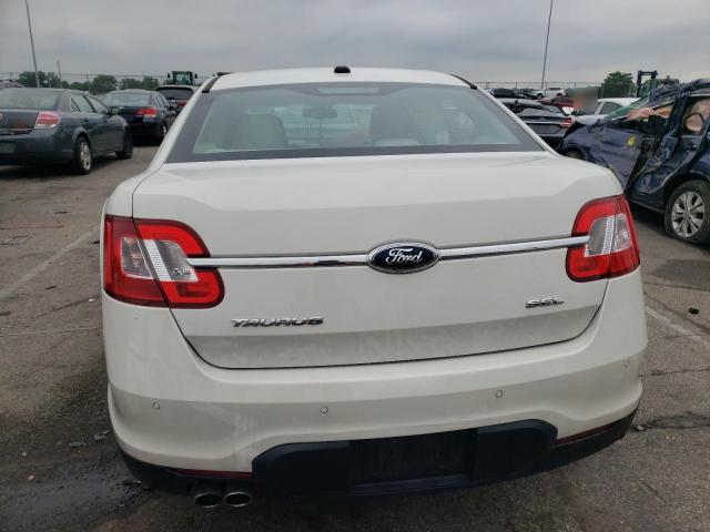 1FAHP2EW2AG115544 - 2010 FORD TAURUS 4D SEL WHITE photo 6