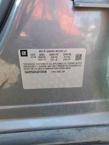 1G4ZP5SZ5JU125545 - 2018 BUICK LACROSSE ESSENCE ნაცრისფერი ფოტო 12