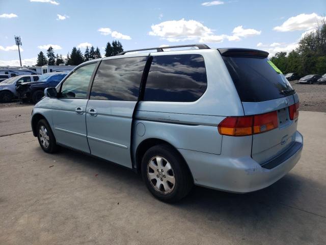 5FNRL18094B076400 - 2004 HONDA ODYSSEY EXL BLUE photo 2