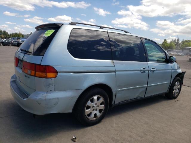 5FNRL18094B076400 - 2004 HONDA ODYSSEY EXL BLUE photo 3