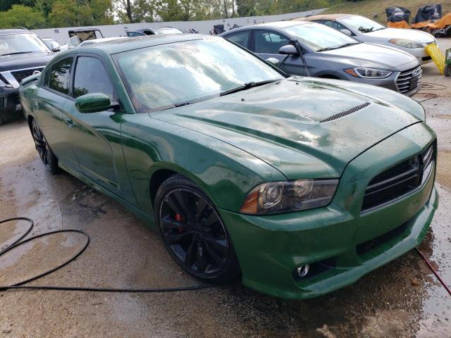 2C3CDXEJ0DH678362 - 2013 DODGE CHARGER SRT-8 GREEN photo 4