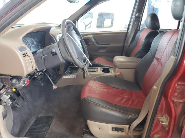 1J4GW48N81C702212 - 2001 JEEP GRAND CHEROKEE LAREDO RED photo 7