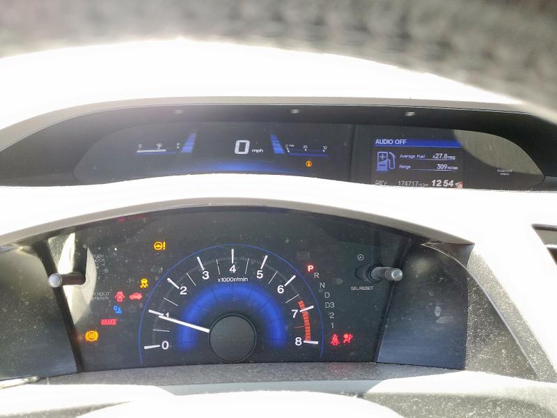 2HGFB2F92CH322615 - 2012 HONDA CIVIC EXL 银色 照片 9