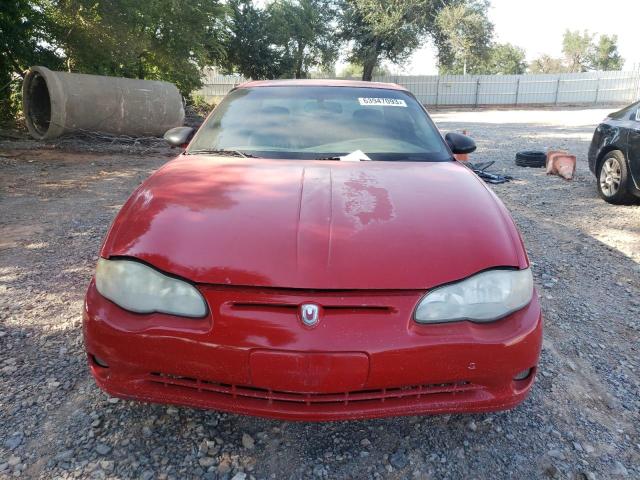 2G1WX15K629309687 - 2002 CHEVROLET MONTE CARL SS RED photo 5