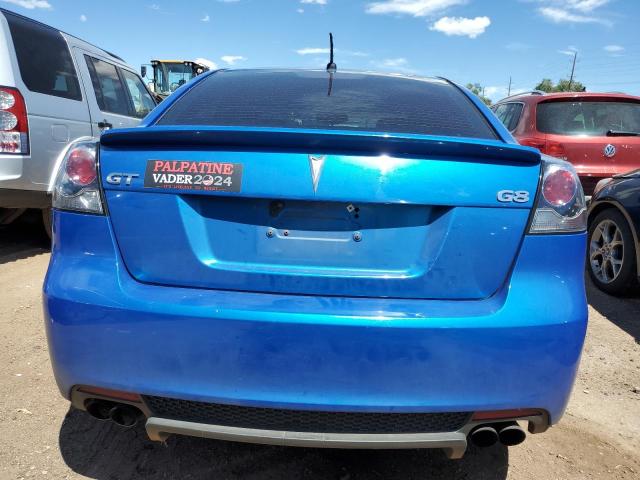 6G2EC57Y49L172203 - 2009 PONTIAC G8 GT BLUE photo 6