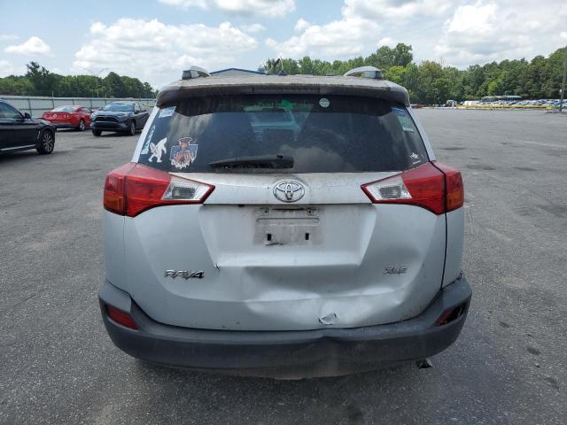 JTMWFREV4DD015598 - 2013 TOYOTA RAV4 XLE SILVER photo 6