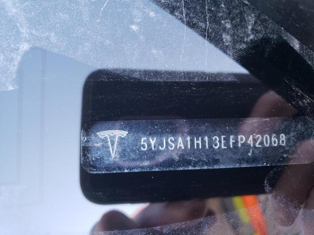 5YJSA1H13EFP42068 - 2014 TESLA MODEL S Silber Foto 10