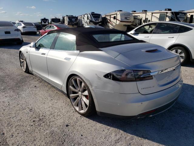 5YJSA1H13EFP42068 - 2014 TESLA MODEL S Silber Foto 3