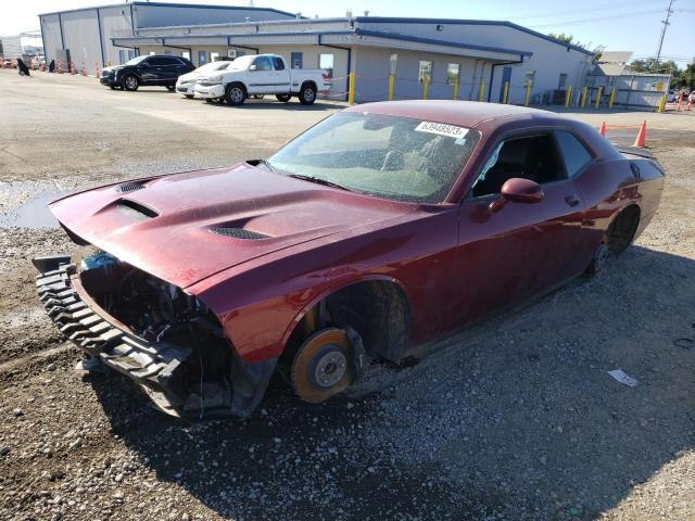 2C3CDZFJ7NH175407 - 2022 DODGE CHALLENGER R/T SCAT PACK MAROON photo 1