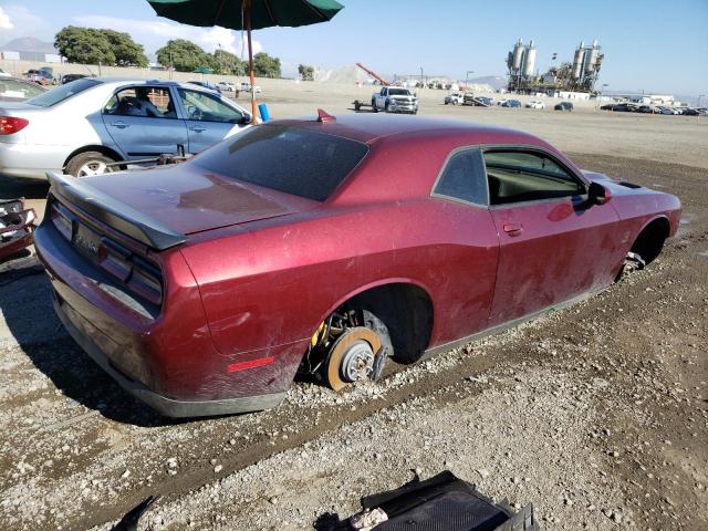 2C3CDZFJ7NH175407 - 2022 DODGE CHALLENGER R/T SCAT PACK MAROON photo 3