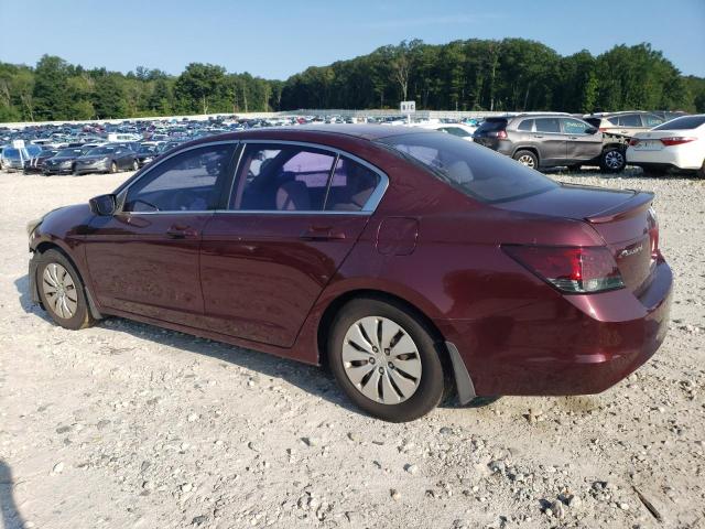 1HGCP26369A033471 - 2009 HONDA ACCORD LX MAROON photo 2