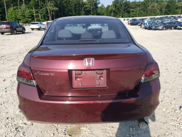 1HGCP26369A033471 - 2009 HONDA ACCORD LX MAROON photo 6