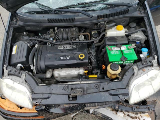 KL1TD66607B765876 - 2007 CHEVROLET AVEO BASE BLACK photo 11