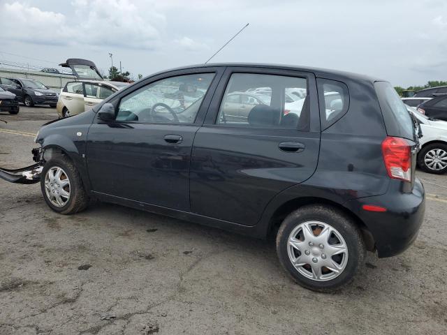KL1TD66607B765876 - 2007 CHEVROLET AVEO BASE BLACK photo 2