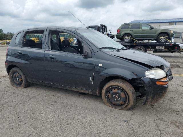 KL1TD66607B765876 - 2007 CHEVROLET AVEO BASE BLACK photo 4
