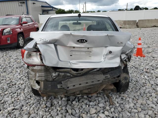 KNADH4A39B6926758 - 2011 KIA RIO BASE SILVER photo 6