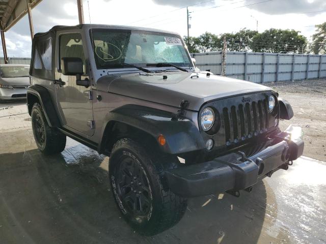 1C4AJWAG5GL165471 - 2016 JEEP WRANGLER SPORT SILVER photo 1