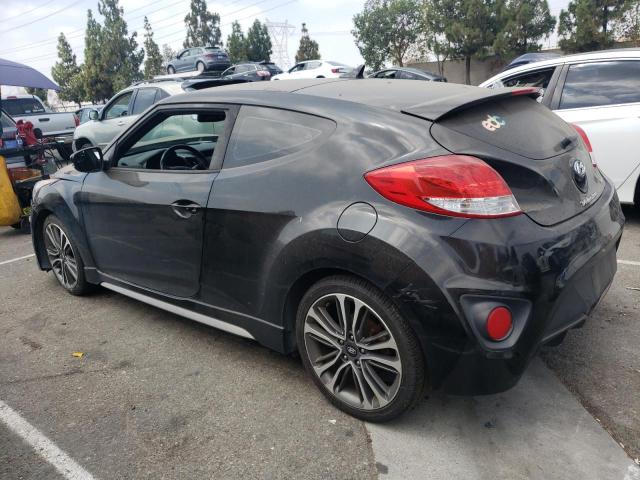 KMHTC6AE6GU287540 - 2016 HYUNDAI VELOSTER TURBO BLACK photo 2