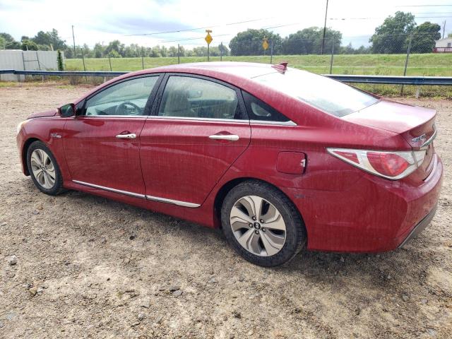 KMHEC4A48FA132427 - 2015 HYUNDAI SONATA HYBRID RED photo 2