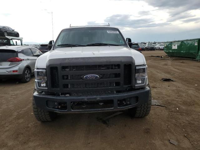 1FTSW21578EB95039 - 2008 FORD F250 SUPER DUTY WHITE photo 5