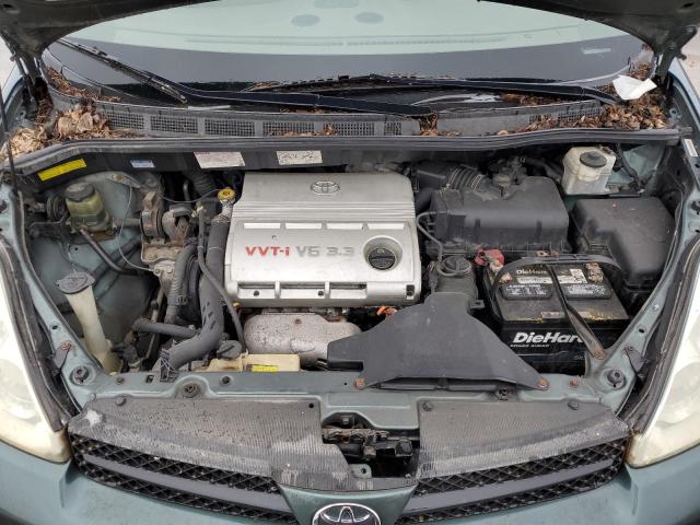 5TDZA22C24S033902 - 2004 TOYOTA SIENNA XLE GREEN photo 12