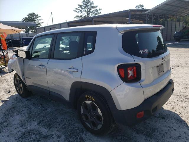 ZACCJAAT4GPC68854 - 2016 JEEP RENEGADE SPORT SILVER photo 2