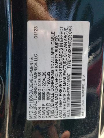 19UDE4H67PA018097 - 2023 ACURA INTEGRA A-SPEC TECH BLACK photo 12