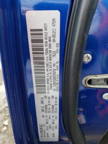 1C6RR7GG0KS705730 - 2019 RAM 1500 CLASS SLT ლურჯი ფოტო 12