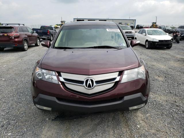 2HNYD28629H527259 - 2009 ACURA MDX TECHNOLOGY BURGUNDY photo 5