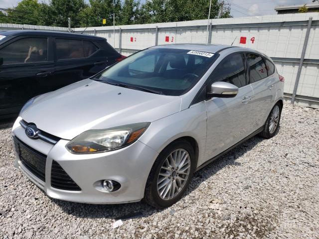 1FADP3N23EL258615 - 2014 FORD FOCUS TITANIUM SILVER photo 1