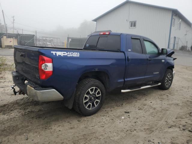 5TFUY5F1XEX329889 - 2014 TOYOTA TUNDRA DOUBLE CAB SR/SR5 BLUE photo 3