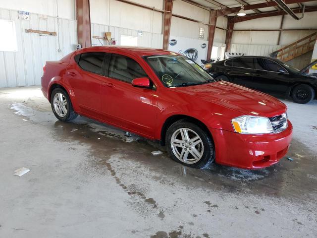 1C3CDZCB0CN209057 - 2012 DODGE AVENGER SXT RED photo 4