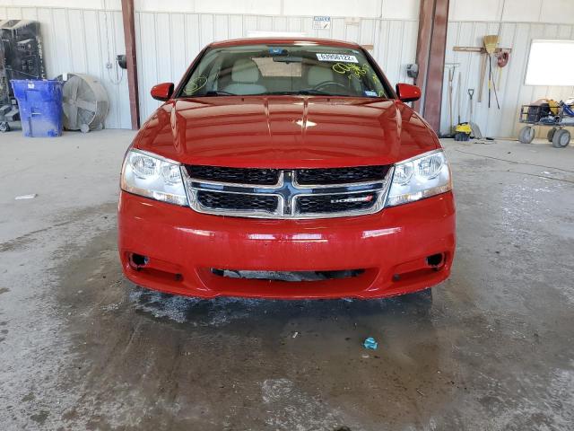 1C3CDZCB0CN209057 - 2012 DODGE AVENGER SXT RED photo 5