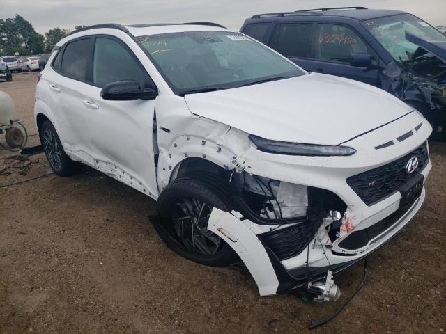 KM8K3CA34PU010779 - 2023 HYUNDAI KONA N LINE WHITE photo 4