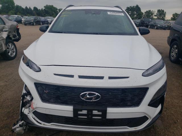 KM8K3CA34PU010779 - 2023 HYUNDAI KONA N LINE WHITE photo 5