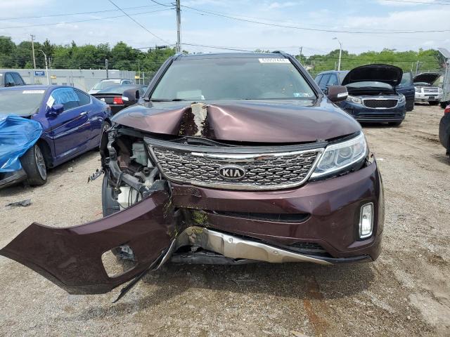 5XYKW4A79EG431643 - 2014 KIA SORENTO SX MAROON photo 5