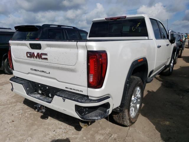 1GT49REY4MF230198 - 2021 GMC SIERRA K2500 DENALI WHITE photo 4