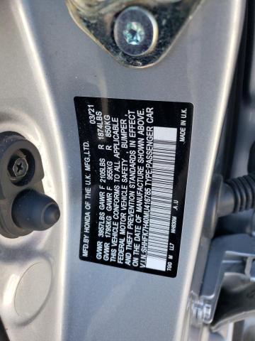 SHHFK7H40MU416785 - 2021 HONDA CIVIC SPORT 银色 照片 12