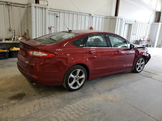 3FA6P0HR3DR320126 - 2013 FORD FUSION SE BURGUNDY photo 3