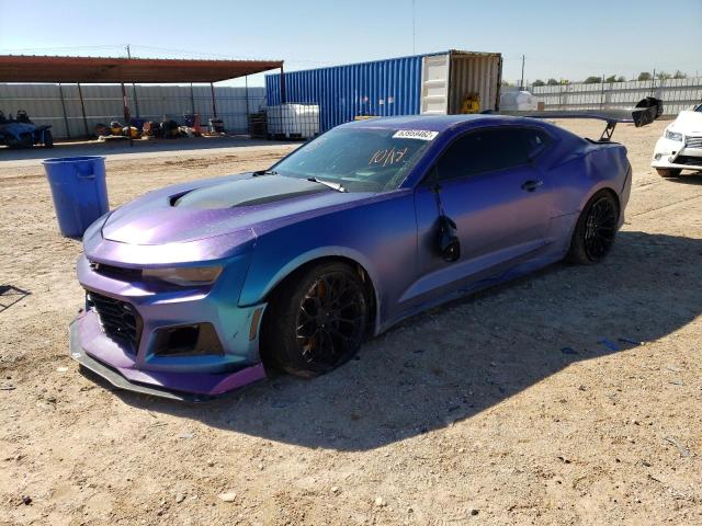 1G1FJ1R69J0150588 - 2018 CHEVROLET CAMARO ZL1 TURQUOISE photo 2