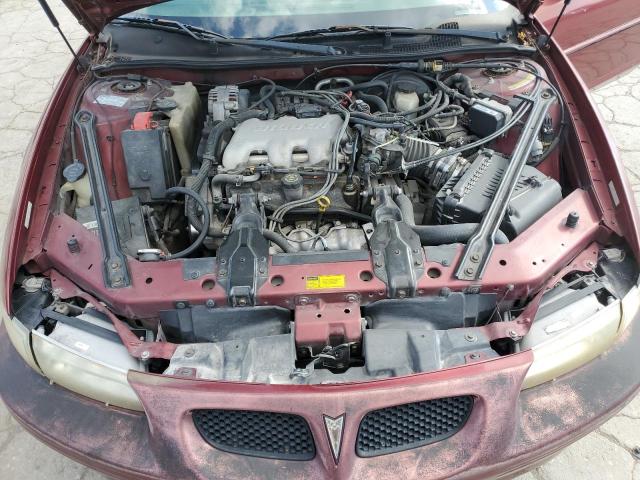 1G2WK52J9YF345774 - 2000 PONTIAC GRAND PRIX SE1 BURGUNDY photo 11